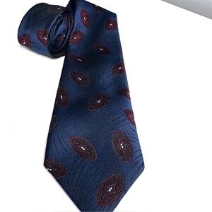 OSCAR DE LA RENTA Blue Tie